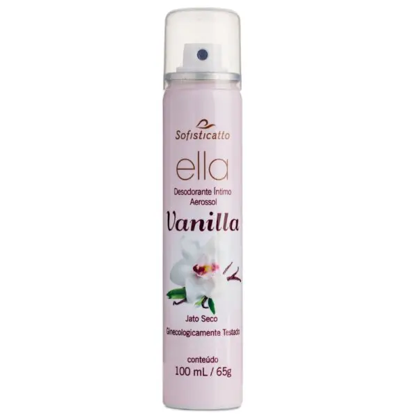Desodorante Íntimo Aerossol Jato Seco 100ml sofisticatto vanilla