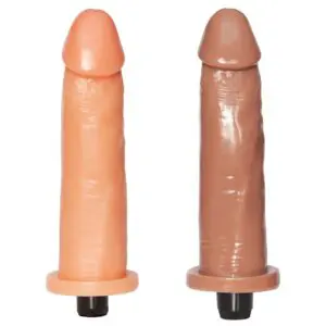Prótese com vibrador interno desenvolvido e confeccionado em material polivinílico atóxico flexível. Prazer e Cia