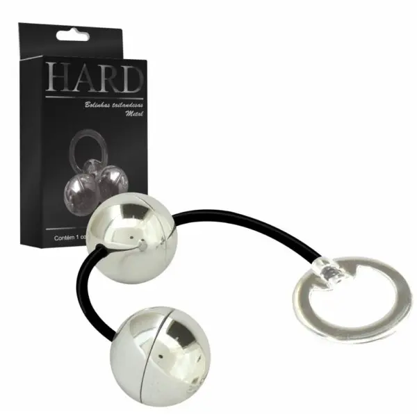 Bolinha Tailandesa Cromada com Duas Bolinhas
