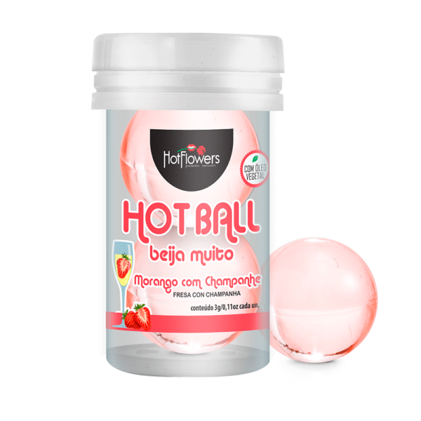 HOT BALL BEIJA MUITO MORANGO COM CHAMPANHE HOT FLOWERS