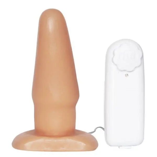 Plug Grande com Vibrador Externo-13X4.3cm Prazer e Cia