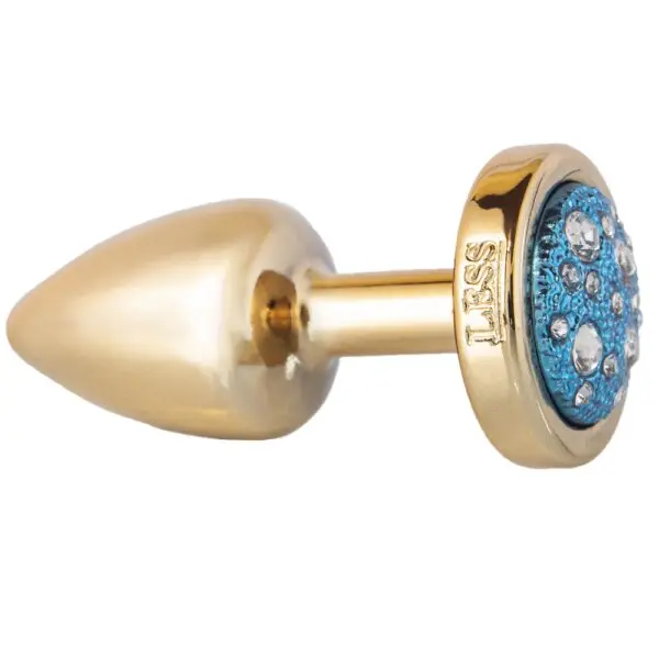 Plug Anal Linha Less P Dourado Cravejado - Image 2