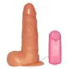 Prótese com Vibrador Externo R7C/VE - 18.2 x 4.3 cm Prazer e cia