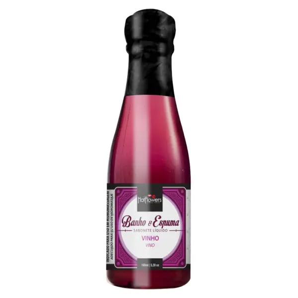 SABONETE LÍQUIDO BANHO & ESPUMA VINHO 150ML HOT FLOWERS