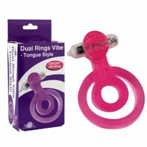 Anel peniano duplo para pênis e testículo com vibrador