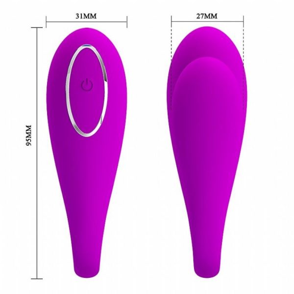 Vibrador de Casal Pretty Love August com 12 Modos de Vibrações por Controle Bluetooth - Image 2