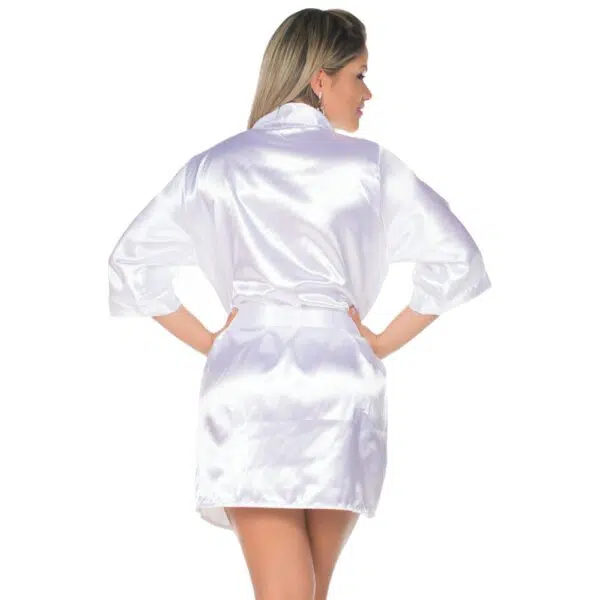 Robe em cetim curto - Image 3