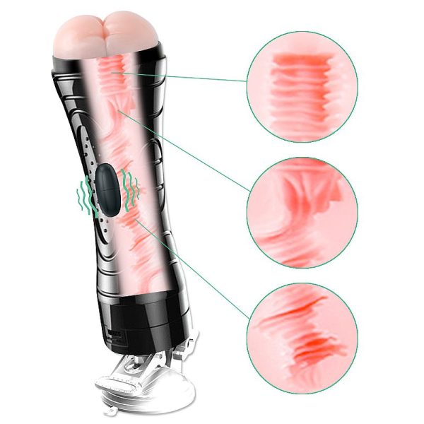 Masturbador Lanterna Masturbador Bussy Vibration Masturbador Ânus Masturbador Masculino Realista Masturbador com Ventosa Masturbador Textura Interna Masturbador Portátil Masturbador Discreto Masturbador TPR e ABS Brinquedo Sexual Masculino