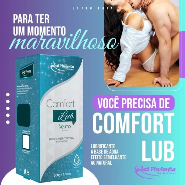 Lubrificante Intimo Base D´água Neutro 500g Confort Lub Big Sabor Neutro - Image 6