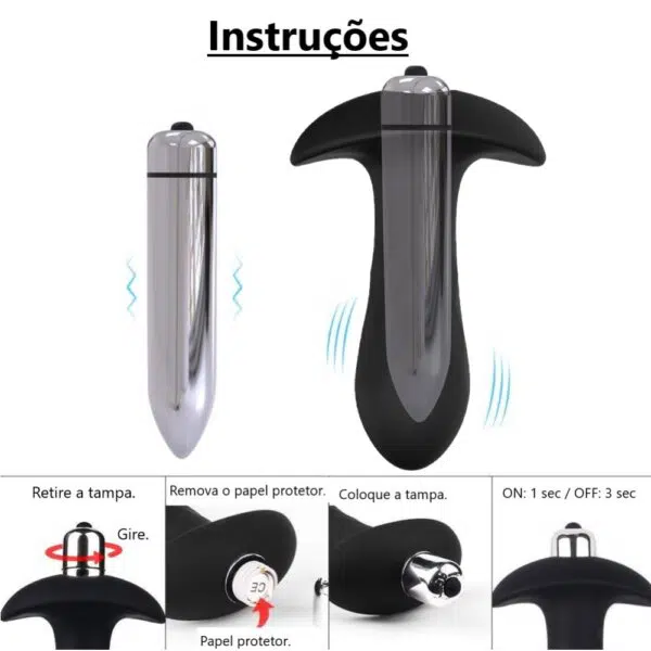 Plug Anal com Vibro- Diamond - S-Hande - Image 2