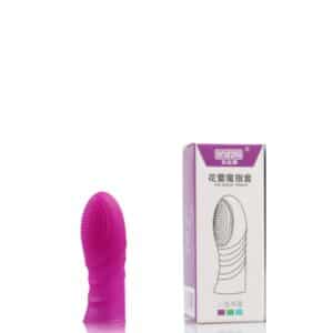 Dedeira em silicone com saliências massageadoras
