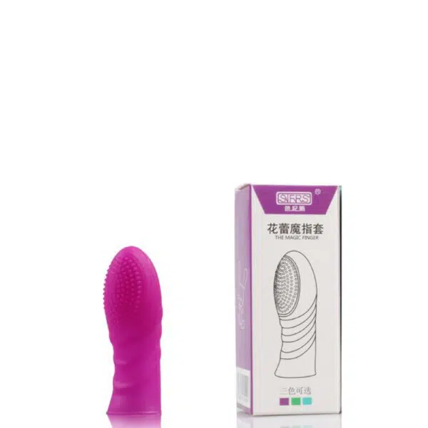 Dedeira em silicone com saliências massageadoras