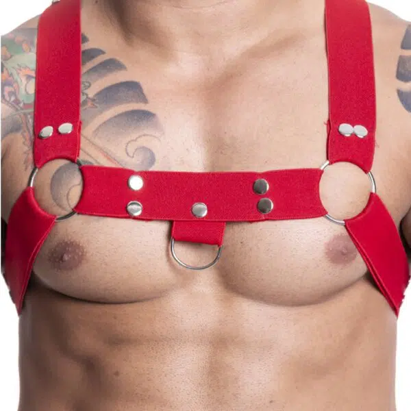 Harness Masculino em Elástico com Detalhes em Metal - Image 3
