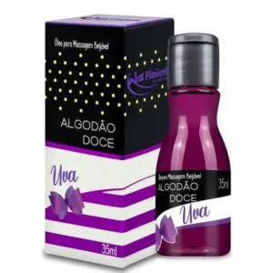 Óleo beijável sabor algodão doce uva 35ml