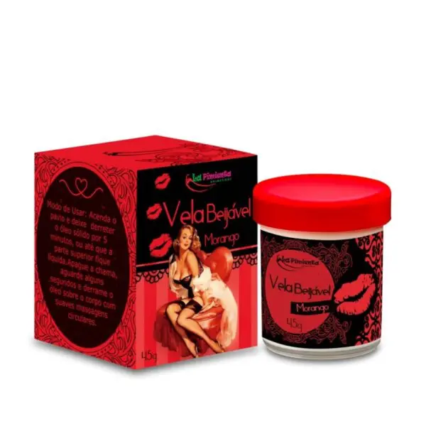 Vela beijável hot morango 45g - Image 3