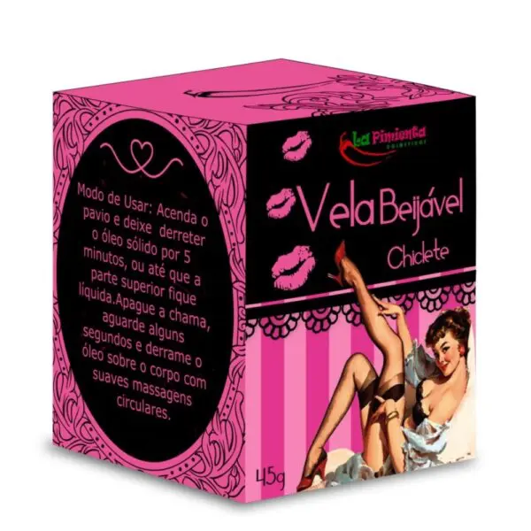 Vela beijável hot chiclete 45g - Image 2