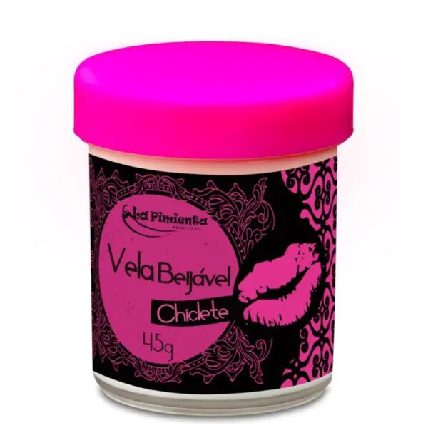 Vela beijável hot chiclete 45g