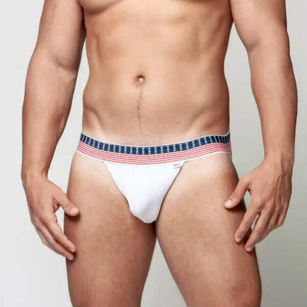 Jockstrap suplex branco com elástico América