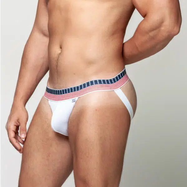 Jockstrap suplex branco com elástico América - Image 2