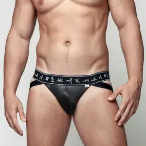 Jock cirre com elástico faixa dupla kamasutra gay
