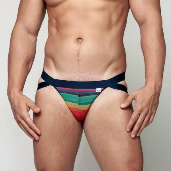 Jock arco íris tule com forro