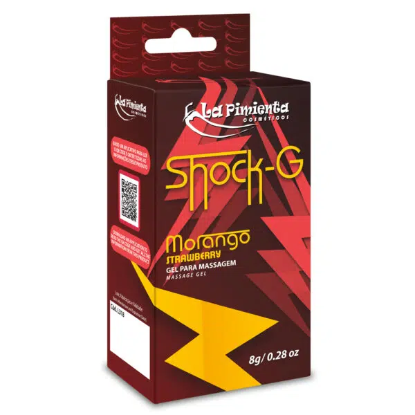 Shock G MorangoVibrador Líquido Excitante 8g - Image 3