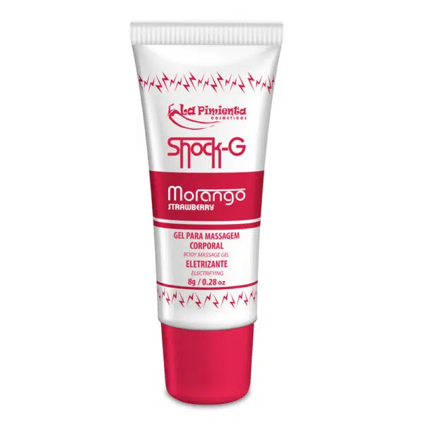 Shock G MorangoVibrador Líquido Excitante 8g - Image 2