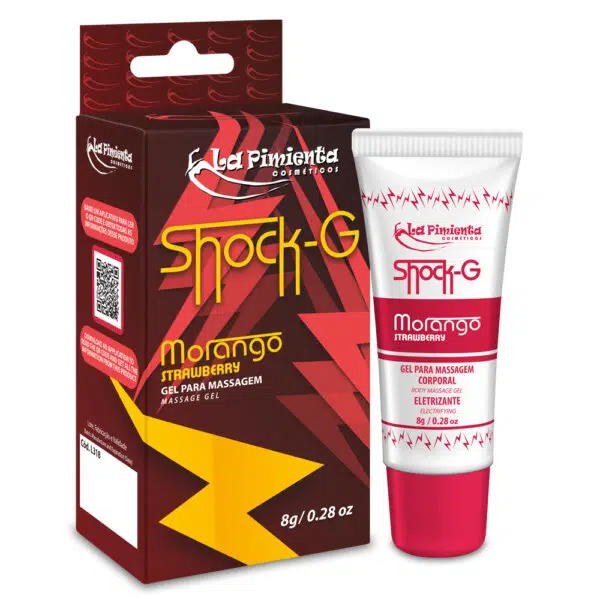 Shock G MorangoVibrador Líquido Excitante 8g