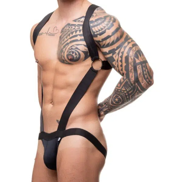Body Harness em Suplex Preto - Image 2