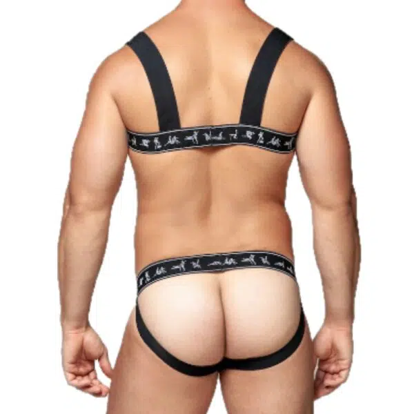 Body Harness Preto Elástico kamasutra gay - Image 3