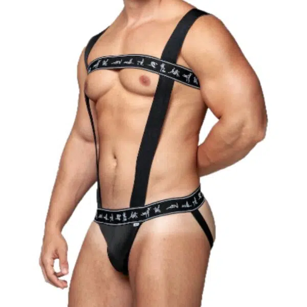 Body Harness Preto Elástico kamasutra gay - Image 2