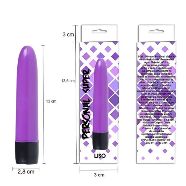 Vibrador Personal Clássico Liso 13cm - Image 3