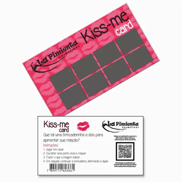 Raspadinha kiss me card