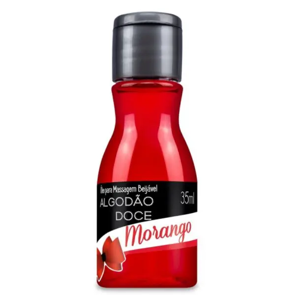 Óleo beijável sabor algodão doce morango 35ml - Imagem 2