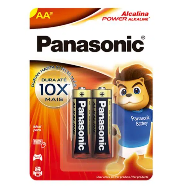 Pilha Alcalina AA Panasonic