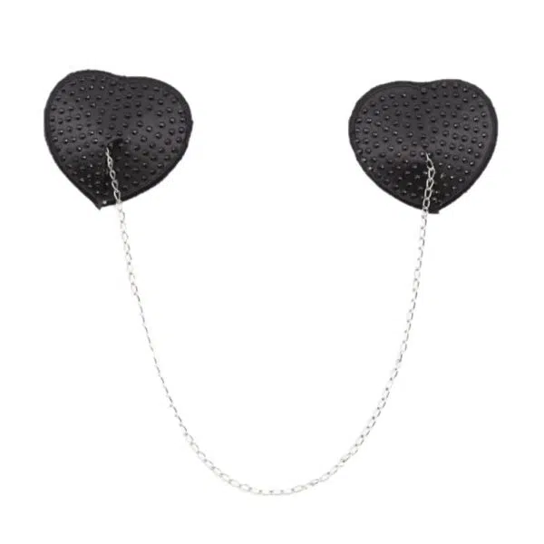Nipple Cover Coração com Corrente