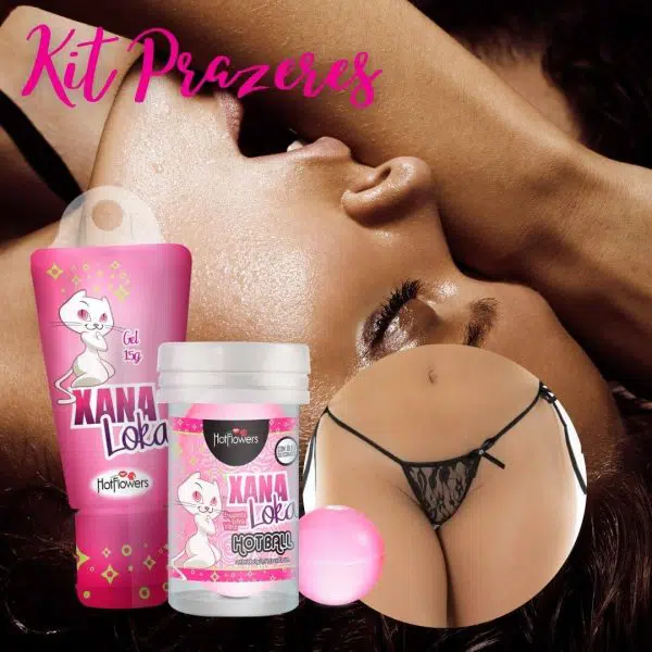 Kit Prazeres - Tanga Aberta + Excitantes Femininos