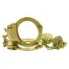 Algemas e Plug Anal M Dourado Cravejado Hard