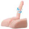 Hermafrodita Male Cock - Pênis e Vagina em CyberSkin com Vibrador - 27,5 cm - Image 2