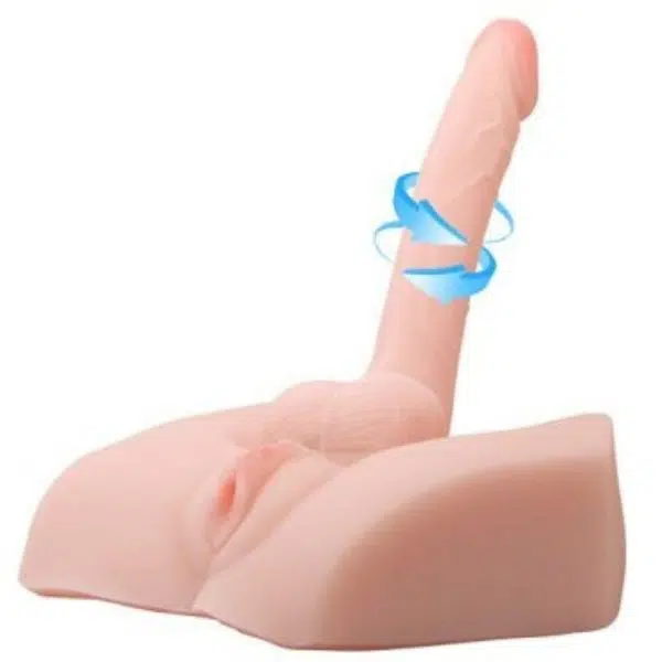 Hermafrodita Male Cock - Pênis e Vagina em CyberSkin com Vibrador - 27,5 cm - Image 2