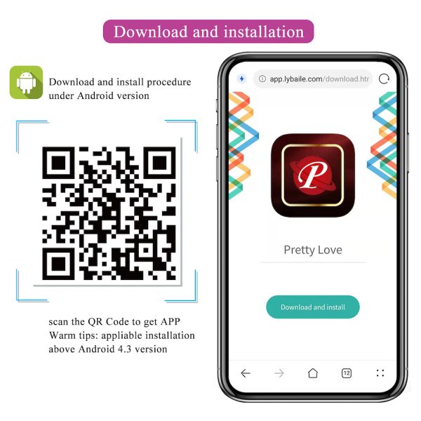 Vibrador de Casal com 12 Modos de Vibração, Controlado via Bluetooth - PRETTY LOVE - Image 17
