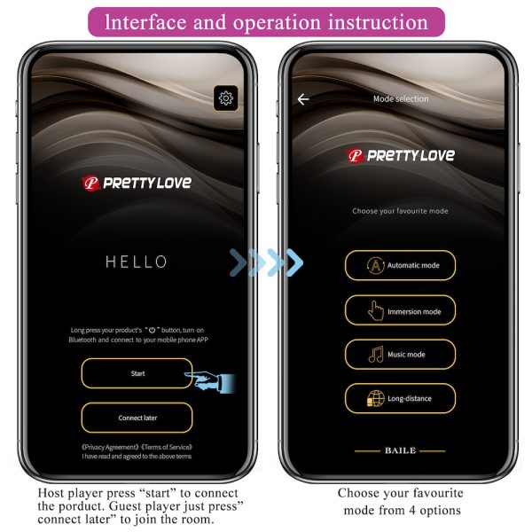 Vibrador de Casal com 12 Modos de Vibração, Controlado via Bluetooth - PRETTY LOVE - Image 14