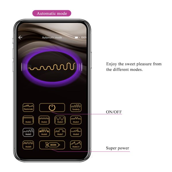 Vibrador de Casal com 12 Modos de Vibração, Controlado via Bluetooth - PRETTY LOVE - Image 13
