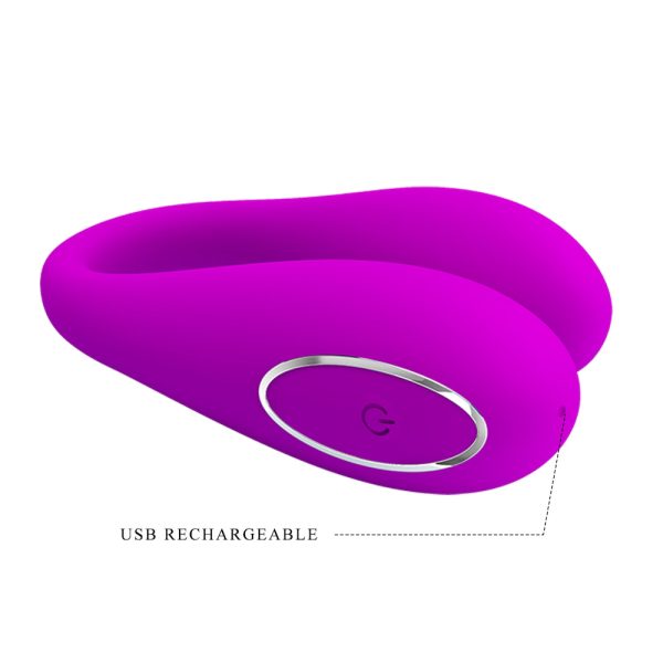 Vibrador de Casal com 12 Modos de Vibração, Controlado via Bluetooth - PRETTY LOVE - Image 4