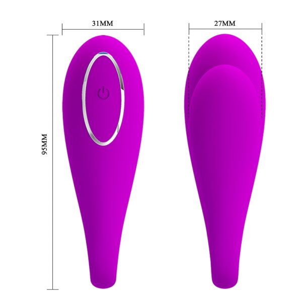 Vibrador de Casal com 12 Modos de Vibração, Controlado via Bluetooth - PRETTY LOVE - Image 3