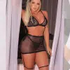 Conjunto Juliette com Saia Liga Tallyta Lingerie