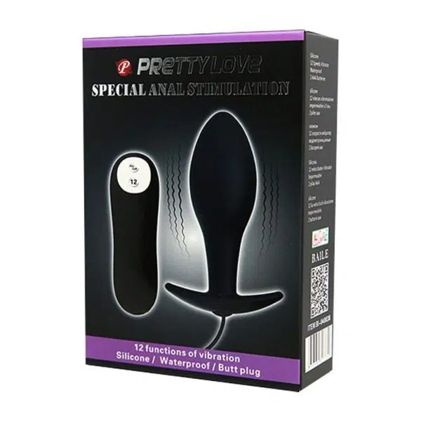 Plug Anal com Vibro Redondo - Stimulation - Pretty Love sexy import