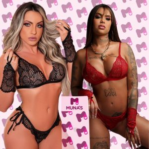 Lingerie Conjunto Tailandesa Paixão Sutiã Rendado Calcinha Fio Dental Tallyta Lingerie