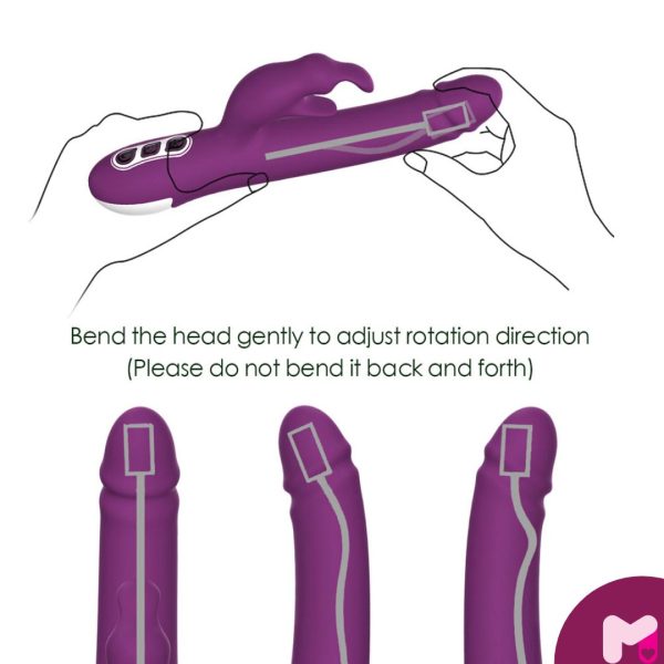 Vibrador Rotativo com Plug para Estimulo Clitoriano. Munas Moda Íntima.