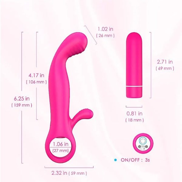 S-HANDE ORIFINGER VIBRADOR COM 9 MODOS DE VIBRAÇÃO E ESTIMULADOR DE CLITORIS - munas modo intima